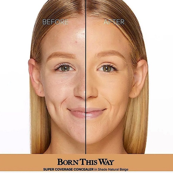 🎉HP🎉🆕🖤TOO FACED: BTW SUPER COVERAGE Concealer: Natural Beige - Picture 3 of 9